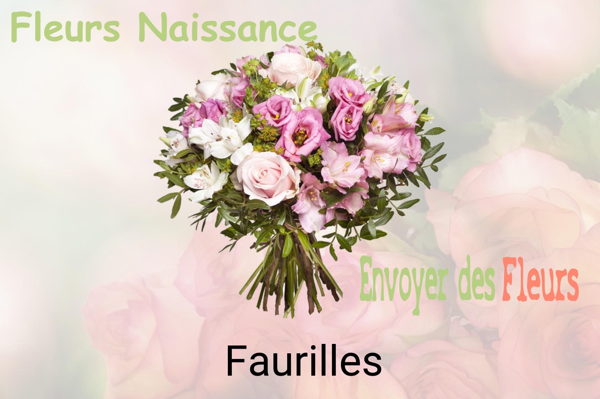 Bouquet de fleurs de naissance livré à Faurilles